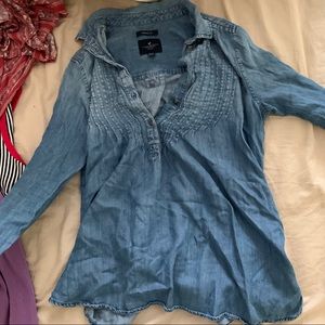 super soft denim top